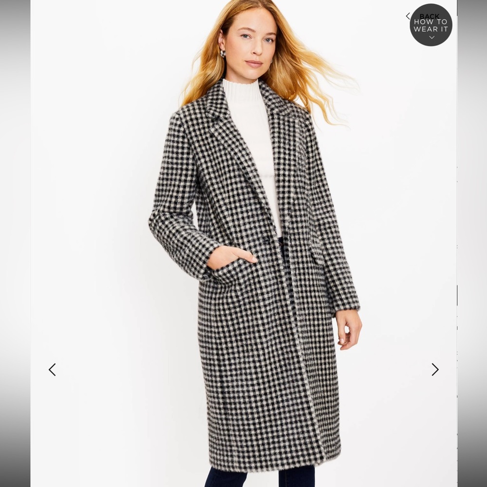 Loft Tall Checkered Coats
